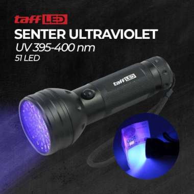 TaffLED Senter Ultraviolet UV 400nm 51 LED