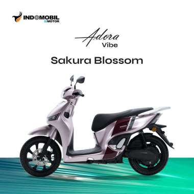 Indomobil E-Motor Adora Vibe Sepeda Motor [OTR Kalimantan] Sakura Blossom Balikpapan