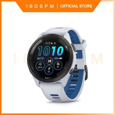 GARMIN - Forerunner 265 Music - Whitestone | Jam Tangan Lari GPS Pengukur Detak Jantung