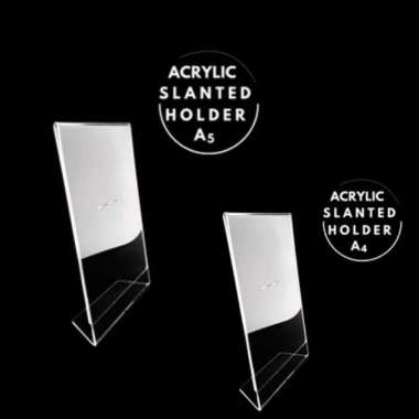 Acrylic Slanted Holder | Brosur Akrilik L A5