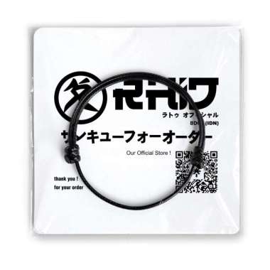 RHID - Gelang Polos Hitam Pria Wanita Original