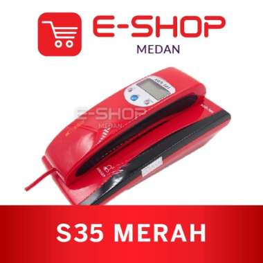 Telepon Kabel Sahitel S35 Pesawat Telepon Rumah Sahitel S-35 (Merah)
