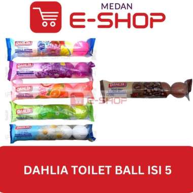 Dahlia Kapur Barus Kamper Toilet Ball Double Action isi 5 Usir Bau PUTIH