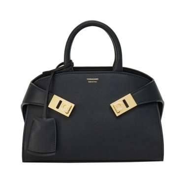 Ferragamo Hug Mini Handbag Black Black