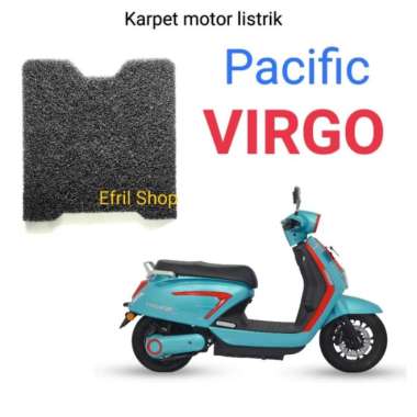 Karpet sepeda motor listrik Pacific Virgo Hitam