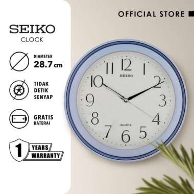Jam Dinding Seiko Analog QXA576L Putih Resin Original