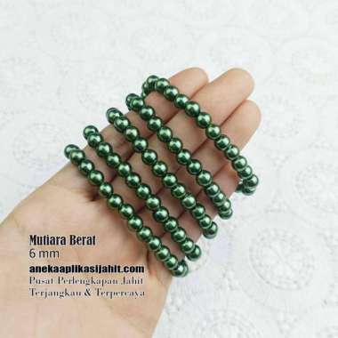 [3/4] MUTIARA BERAT 6 MM / MUTIARA RENTENG 6 MM KODE PP BABY BLUE PP24
