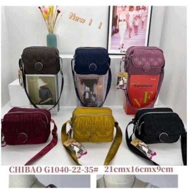 Tas Selempang Chibao CB G1040-22-35 Kanvas Wanita Hijau Mint