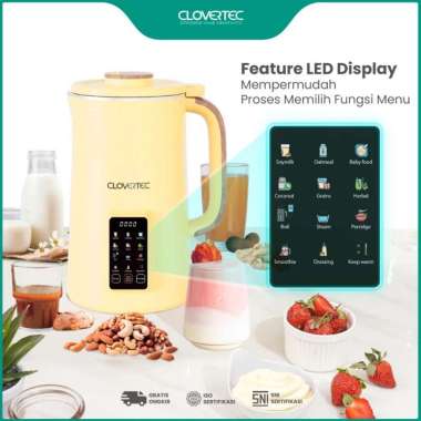 CLOVERTEC Soy Milk Maker Mesin Susu Kedelai Multifungsi 1,2L CFM-121 Lemon Cake