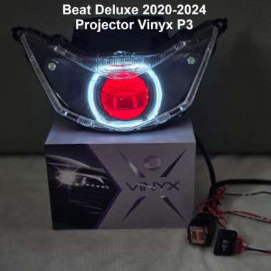 Projector BiLED Vinyx P3 Custom Batok Lampu BEAT DELUXE Headlamp BEAT FI ESP 2020 - 2024 Shroud BMW 