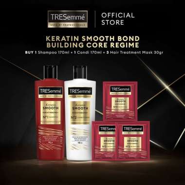 [Bond Building Core] Tresemme Keratin Smooth Shampoo [170 mL] + Smooth Conditioner [170 mL] + Hair M