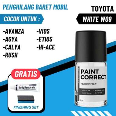 CAT OLES PENGHILANG BARET MOBIL TOYOTA W09 WHITE