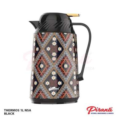 Thermos Air Panas Jug Coffee Pot Thermos Air Panas Pot Thermal Flask Hitam