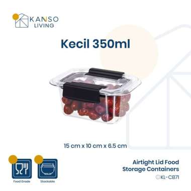 Kanso Living Bundling Toples Penyimpanan Kedap Udara Kotak Makanan 350 ml