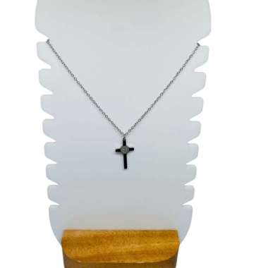 Kalung koye salib titanium rantai nori