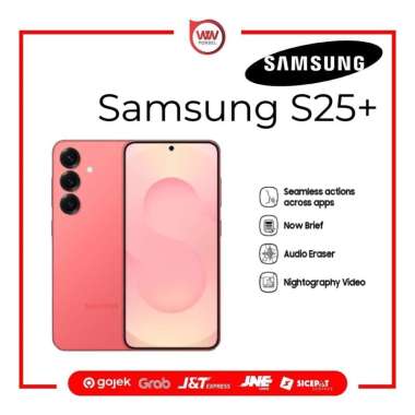 Hp Samsung S25+ Ram 12GB Internal 512GB Garansi Resmi Coralred