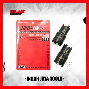 GRIP-ON 18-305 Double Crown Socket Set 2 Pcs - Kunci Mahkota Mur Kopling Treker Traker