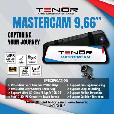Dashcam mobil tenor dvr spion tenor mastercam 9.66"