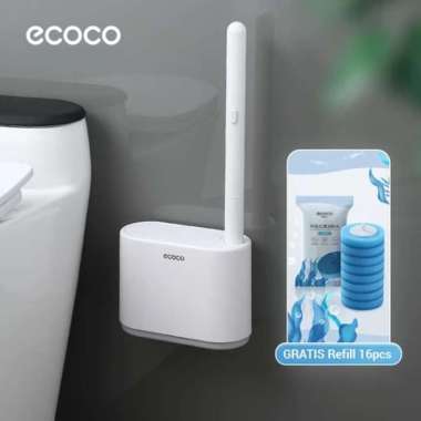 ECOCO Disposable Toilet Brush - Sikat toilet silicon flexible sikat WC Pembersih kamar mandi Sikat t