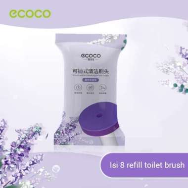 ECOCO Disposable Toilet Brush - Sikat toilet silicon flexible sikat WC Pembersih kamar mandi Sikat t