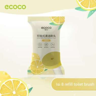 ECOCO Disposable Toilet Brush - Sikat toilet silicon flexible sikat WC Pembersih kamar mandi Sikat t