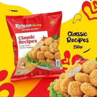 Richeese Nugget Classic Recipes 250gr - Nugget Ayam Richeese