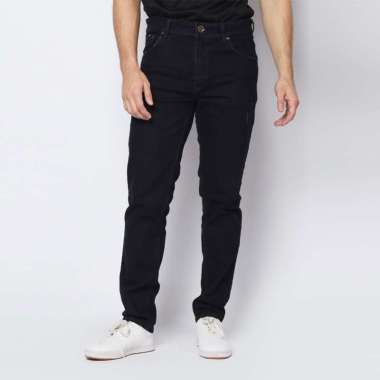 2nd RED Jeans Celana Panjang Pria Slim Fit Jeans Katun Denim Dared Ripped Hitam 132502 33