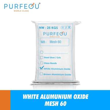 Pasir White Aluminium Oxide Aluminum Oksida Alumina AL2O3 Mesh 60 (25kg)