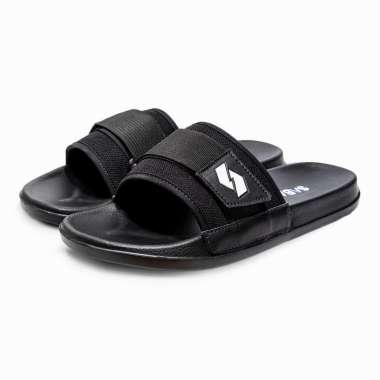 SABA Void Sandal Slide Slop Black - Sandal Pria | Sandal Slop Pria | Sandal Slipper 41
