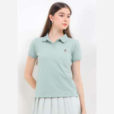Hush Puppies Ardyne Polo Polo Shirt Wanita L Sage