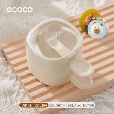 ECOCO Ice Cream Mold Bear White - Cetakan Ice Cream popsicle cetakan es batu buah kulkas freezer Mul