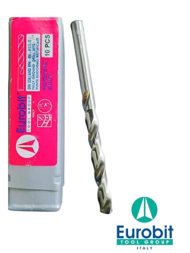 Mata Bor Besi dan Plastik Eurobit seri 130 ukuran 1-13 mm HSS-G 6 x 93 mm