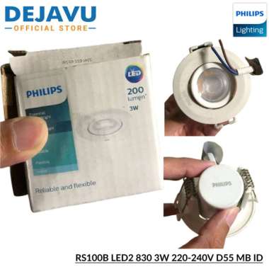Lampu Philips Led Spot RS100B LED2 830 3W 220-240V D55 MB ID