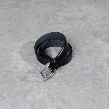 Ikat Pinggang HUGO BOSS ESILY SILVER BUCKLE BLACK BELT 100% ORIGINAL 105