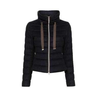 Herno Stand-Up Collar Padded Jacket Navy 40 Blue
