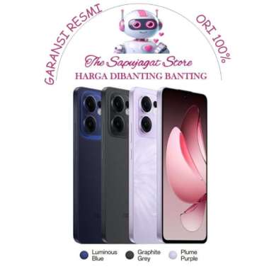 Oppo Reno 13F 5G 8/256 12/256 New Garansi Resmi Promo Bandung - Purple, 12/256