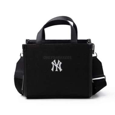 MLB VARSITY JACQUARD SMALL TOTE BAG NEW YORK BLACK