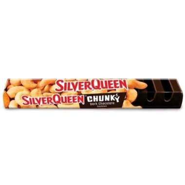 Silverqueen chunky bar chocolate cashew / chocolate almond / dark chocolate / white cashew 85 gram d