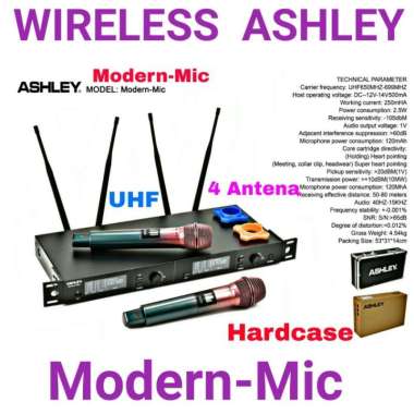 MIC WIRELESS ASHLEY MODERN MIC FREE KOPER MICROPHONE ORIGINAL