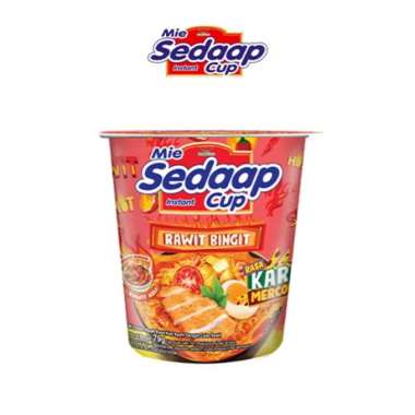 Sedaap mie instant cup all varian rawit bingit 79 gr