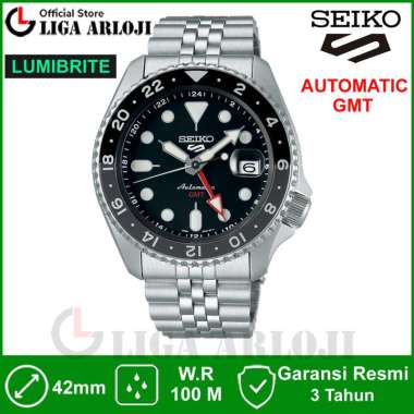Seiko 5 Sports SSK001K1 Jam Tangan Pria Automatic GMT Lumibrite Original SSK001K SSK001