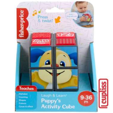 Fisher-Price HJN95 Laugh Learn Puppy's Activity Cube Mainan Bayi Anak