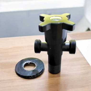 Flo Keran Stop Cabang T 1/2" Toilet Jet Shower Air, Stop Kran T, Stop Kran Shower 1/2 inch, Stop Kra