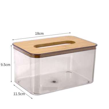 Kotak Tisu Tempat Tisu Motif Kayu Tissue Box Aesthetic Dapur Toilet dan Ruang Tamu Tisu Medium