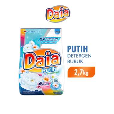 Promo Harga Daia Deterjen Bubuk Putih 2700 gr - Blibli