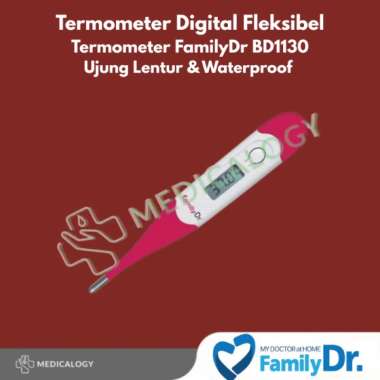 Termometer Digital Fleksibel Termometer FamilyDr BD1130 Ujung Lentur & Waterproof