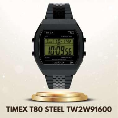 Timex TW2W91600 T80 Steel Jam Tangan Unisex Timex Original