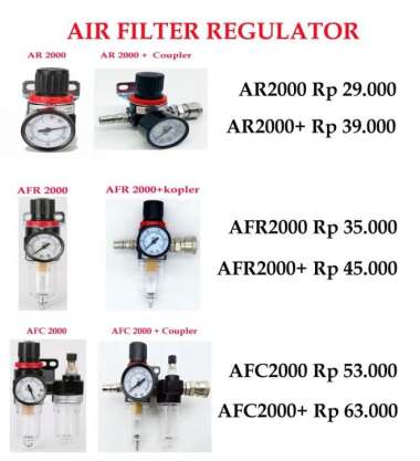 Regulator Kompresor Angin AR2000 AFR2000 AFC2000 Pengatur Tekanan Udara AR 2000 AFR 2000 AFC 2000 - 