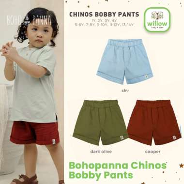 Celana Pendek Anak - Bohopanna Chinos Bobby Pants 3Y Sky