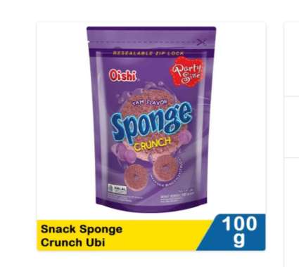 oishi snack sponge crunch 100g ubi